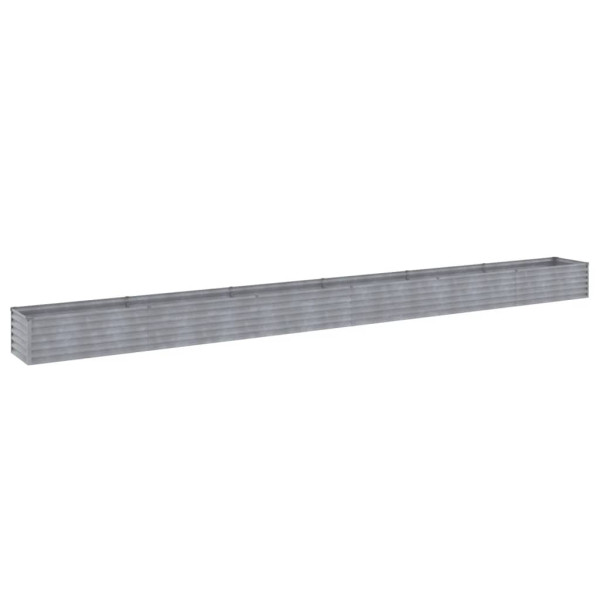 Canteiro elevado de jardim 580x50x36 cm aço corten M 3