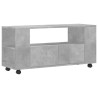 Mueble de TV madera de ingeniería gris hormigón 102x34.5x43 cm 2