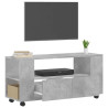 Mueble de TV madera de ingeniería gris hormigón 102x34.5x43 cm 4