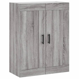 Armario de pared madera ingeniería gris Sonoma 69.5x34x90 cm H