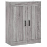 Armario de pared madera ingeniería gris Sonoma 69.5x34x90 cm 2