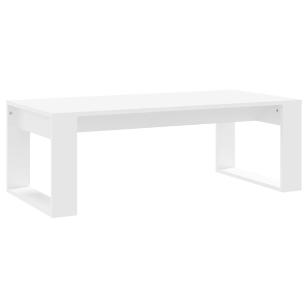 Mesa de centro madera de ingeniería blanco 102x50x35 cm M 2