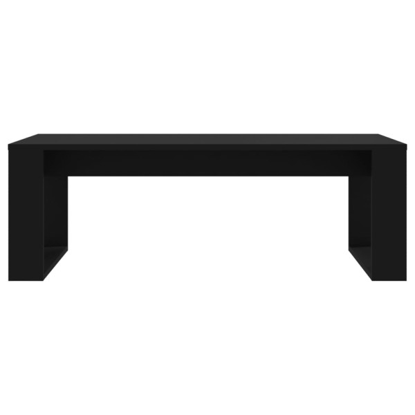 Mesa de centro madera de ingeniería negro 102x50x35 cm M 4