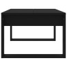 Mesa de centro 102x50x35 cm derivados de madeira preto 5