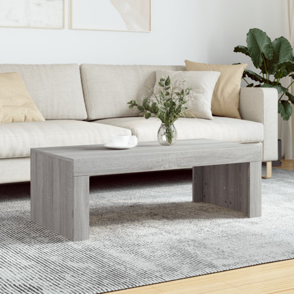 Mesa de centro madera de ingeniería gris Sonoma 102x50x36 cm D