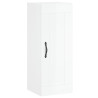 Armario de pared madera ingeniería blanco brillo 34.5x34x90 cm 2