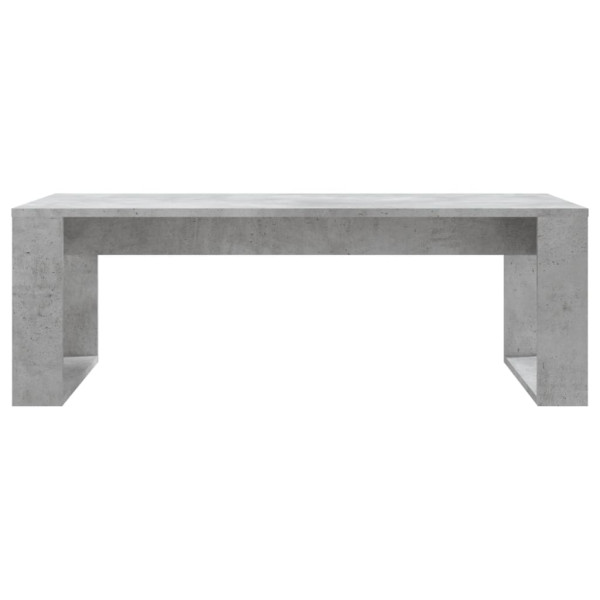 Mesa de centro madera de ingeniería gris hormigón 102x50x35 cm M 4
