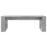 Mesa de centro madera de ingeniería gris hormigón 102x50x35 cm 4