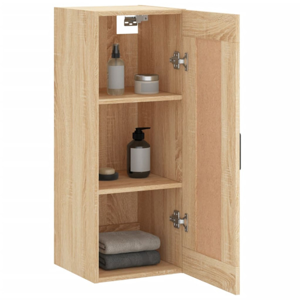 Armario de pared madera ingeniería roble Sonoma 34.5x34x90 cm M 5