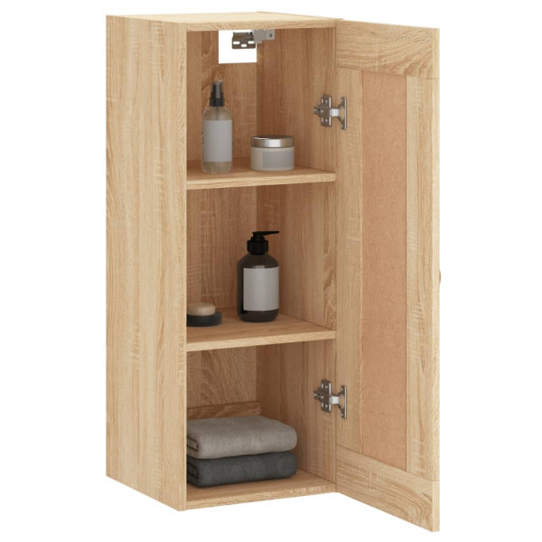 Armario de pared madera ingeniería roble Sonoma 34.5x34x90 cm M 5