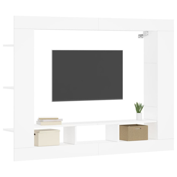 Móvel de TV 152x22x113 cm derivados de madeira branco M 3
