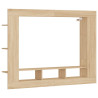 Mueble de TV madera de ingeniería roble Sonoma 152x22x113 cm 2