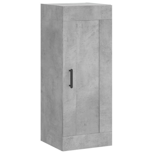 Armario de pared madera ingeniería gris hormigón 34.5x34x90 cm M 2