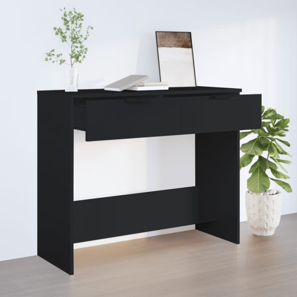 Mesa consola 90x36x75 cm derivados de madeira preto M 3
