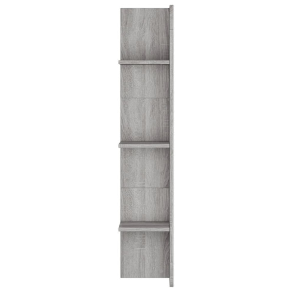 Mueble de TV madera de ingeniería gris Sonoma 152x22x113 cm M 5