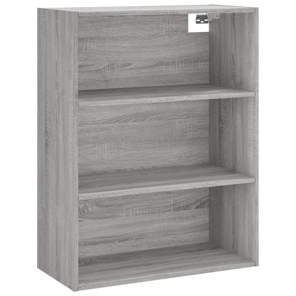 Aparador alto madera contrachapada gris sonoma 69.5x34x180 cm M 5