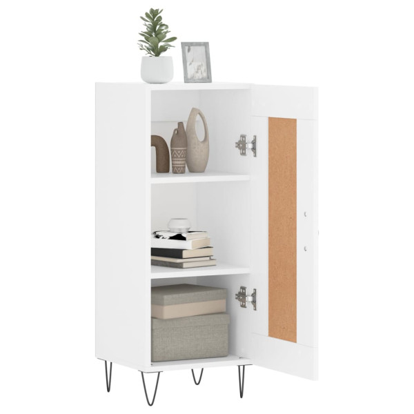 Decoração de madeira branca de engenharia 34,5x34x90 cm M 4