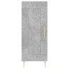 Aparador de madera contrachapada gris hormigón 34.5x34x90 cm 5