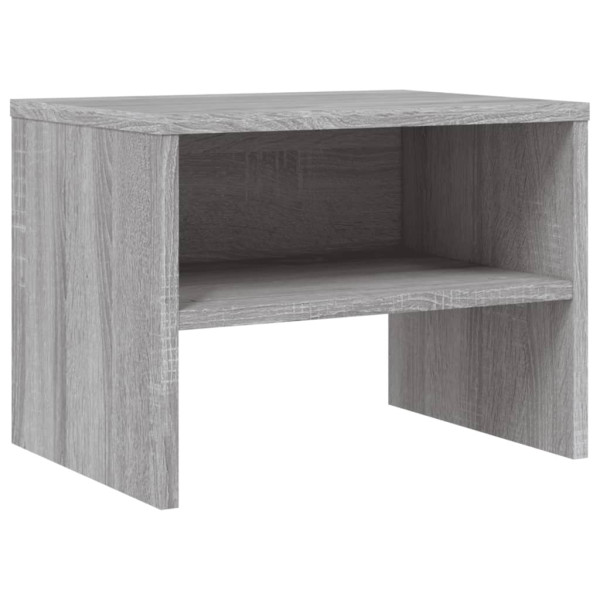 Mesita de noche madera contrachapada gris Sonoma 40x30x30 cm M 2