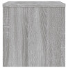 Mesita de noche madera contrachapada gris Sonoma 40x30x30 cm 5