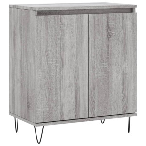 Aparador de madera contrachapada gris Sonoma 60x35x70 cm H