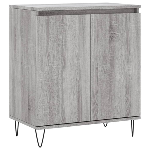 Aparador de madera contrachapada gris Sonoma 60x35x70 cm M 2