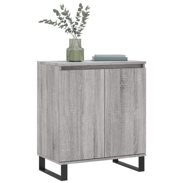 Aparador de madera contrachapada gris Sonoma 60x35x70 cm M 3