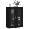Armario de pared negro 69.5x34x90 cm 4