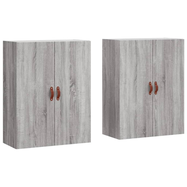 Armarios de pared 2 unidades gris Sonoma 69.5x34x90 cm M 2