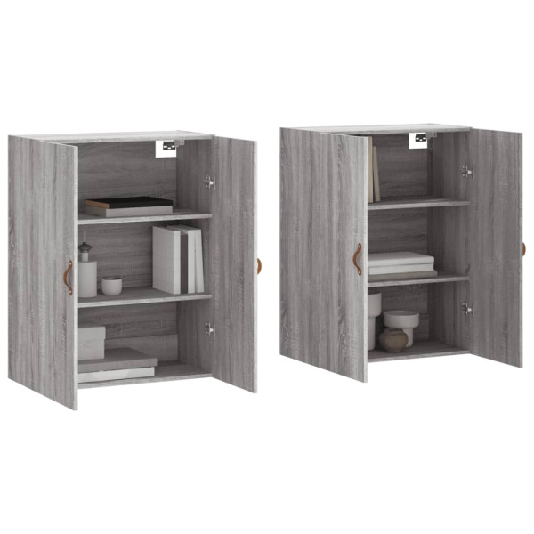 Armários de parede 2 pcs 69.5x34x90 cm cinzento sonoma M 3