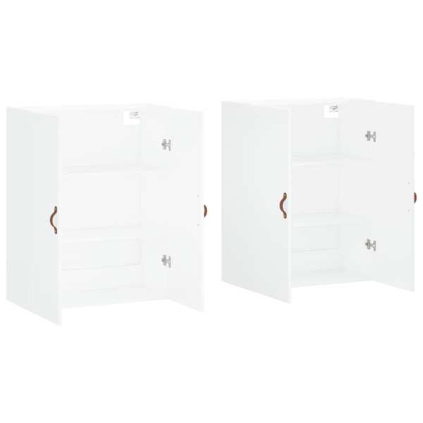 Armarios de pared 2 unidades blanco 69.5x34x90 cm M 4