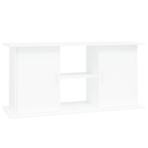 Soporte para acuario madera de ingeniería blanco 121x41x58 cm H