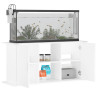 Suporte de aquário 121x41x58 cm derivados de madeira branco 4