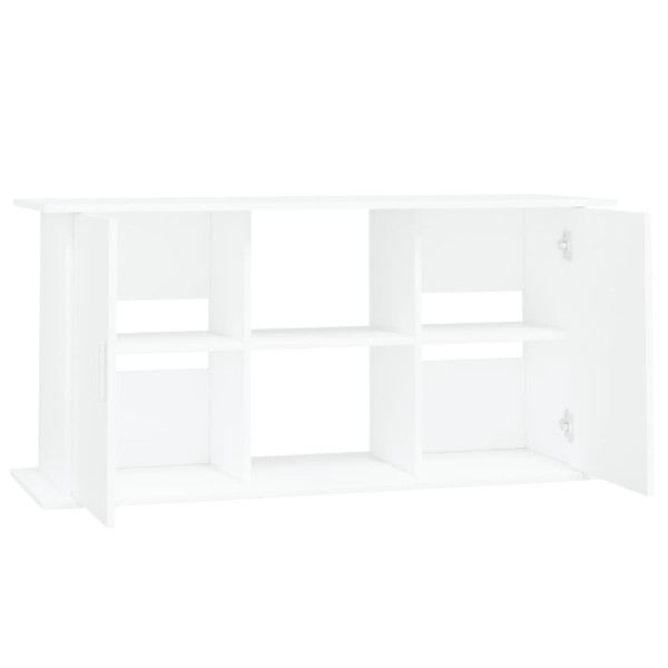 Soporte para acuario madera de ingeniería blanco 121x41x58 cm M 5