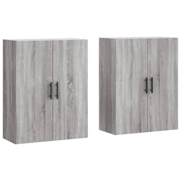 Armários de parede 2 pcs 69.5x34x90 cm cinzento sonoma M 2