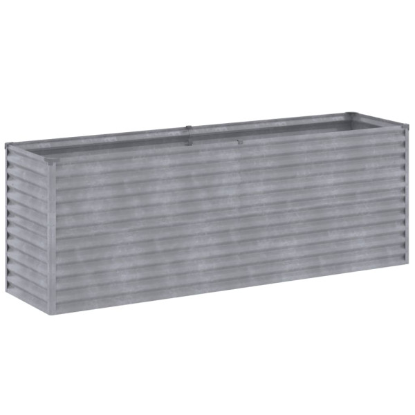 Canteiro elevado de jardim 196x50x69 cm aço corten M 3