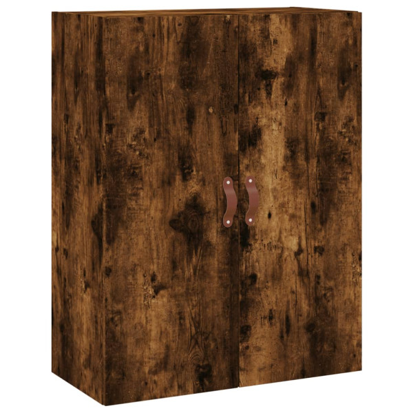 Aparador alto madera contrachapada roble ahumado 69.5x34x180 cm M 5