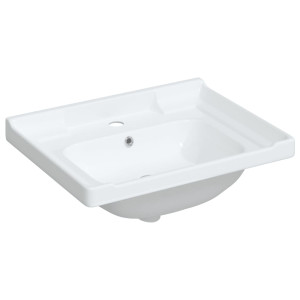 Lavabo de baño rectangular cerámica blanco 61x48x23 cm H
