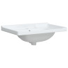 Lavabo de baño rectangular cerámica blanco 71x48x23 cm 4
