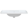 Lavabo de baño rectangular cerámica blanco 91.5x48x23 cm 5
