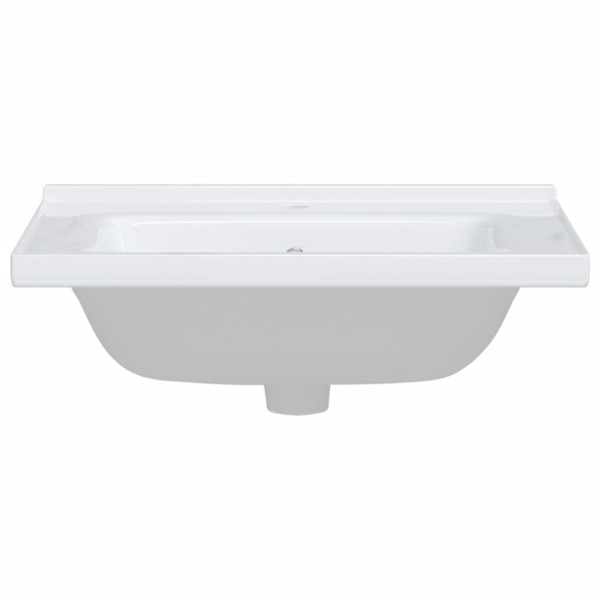 Lavabo de baño rectangular cerámica blanco 61x48x19.5 cm M 5