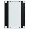 Espelhos de parede 3 pcs 80x60 cm metal preto 5