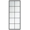 Espejos de pared 2 uds metal negro 100x40 cm 4
