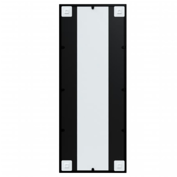 Espejos de pared 2 uds metal negro 100x40 cm M 5