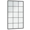 Espejos de pared 2 uds metal negro 100x60 cm 4