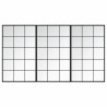 Espelhos de parede 3 pcs 100x60 cm metal preto 2