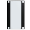 Espejos de pared 3 uds metal negro 100x60 cm 5