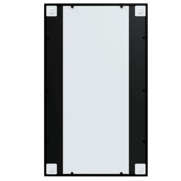 Espejos de pared 4 uds metal negro 100x60 cm M 5