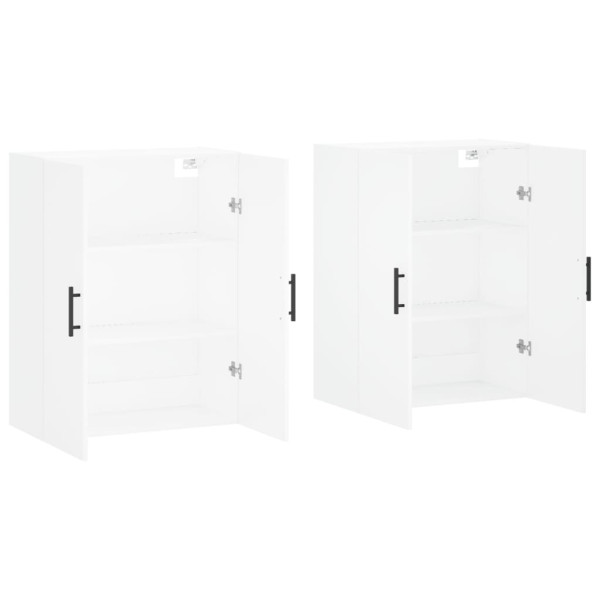Armarios de pared 2 unidades blanco 69.5x34x90 cm M 4