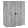 Aparador alto madera contrachapada gris sonoma 69.5x34x180 cm 5